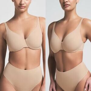 SKIMS Smoothing Intimates Unlined Underwire Minimizer Bra In Clay Size 36D New